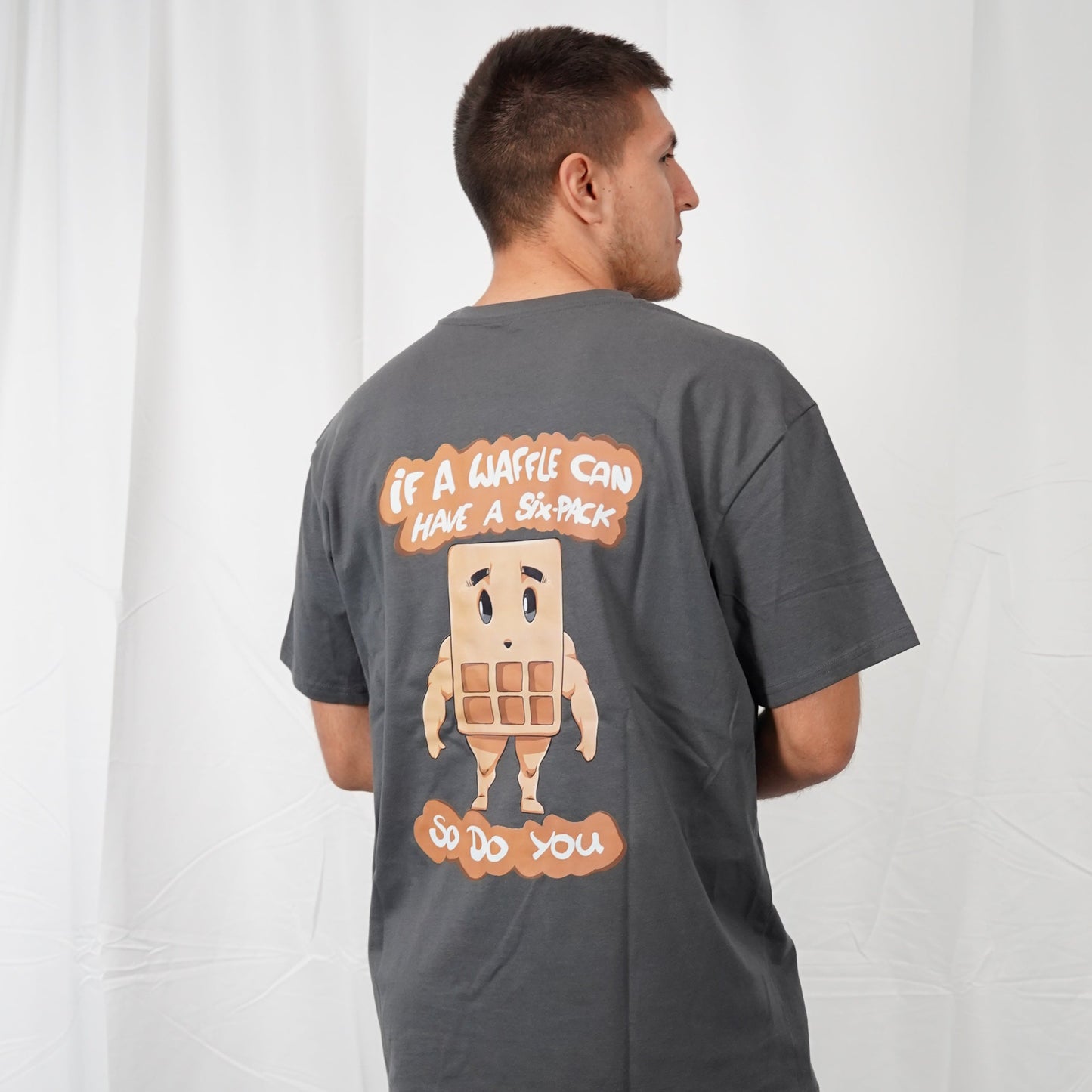 Six-Pack Waffle Shirt Dark Grey