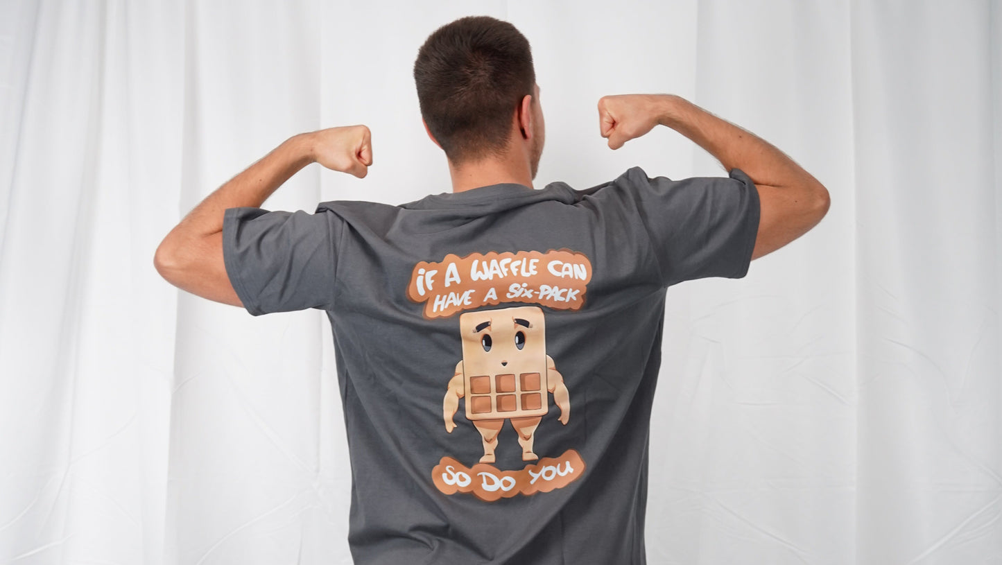 Six-Pack Waffle Shirt Dark Grey