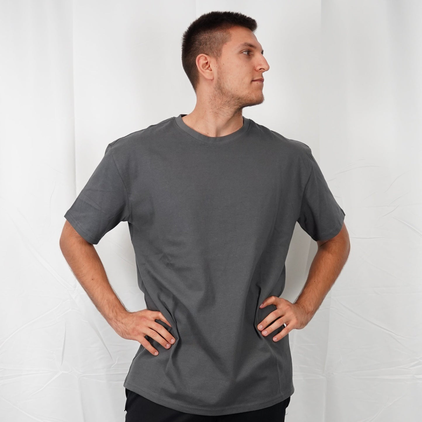 Six-Pack Waffle Shirt Dark Grey